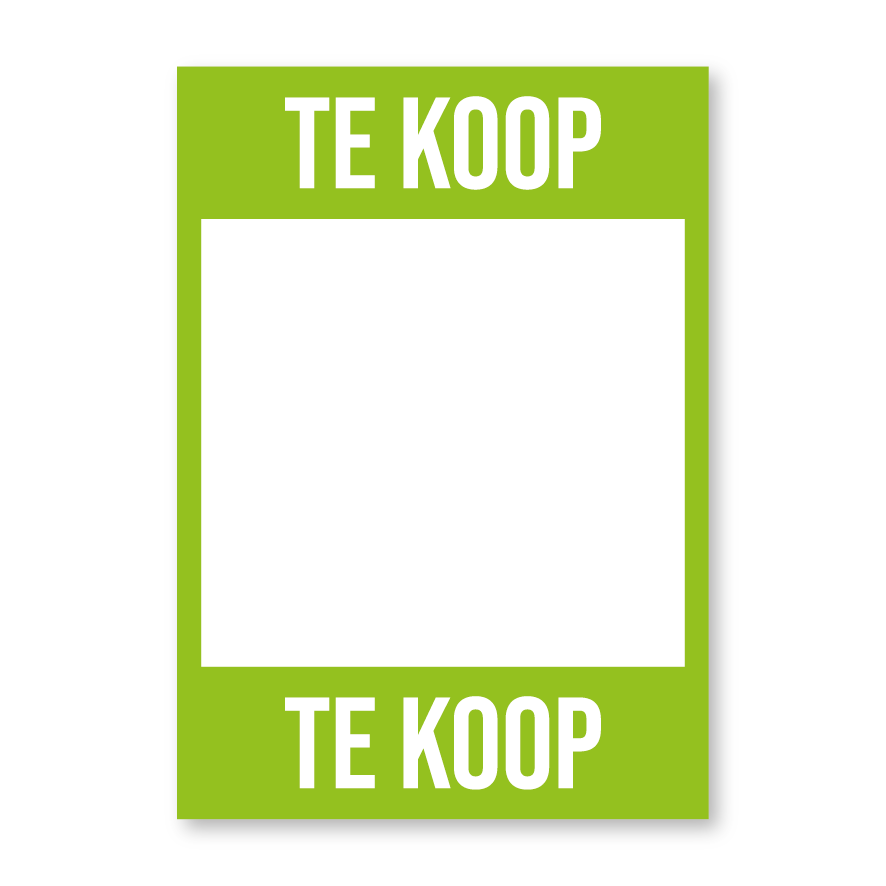 onderwerp Ondraaglijk interferentie Te Koop poster, lichtgroen | Kortingsticker.nl