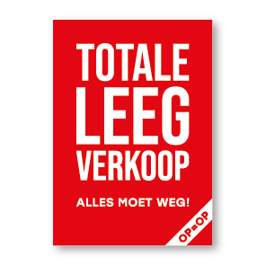 Totale Leegverkoop poster