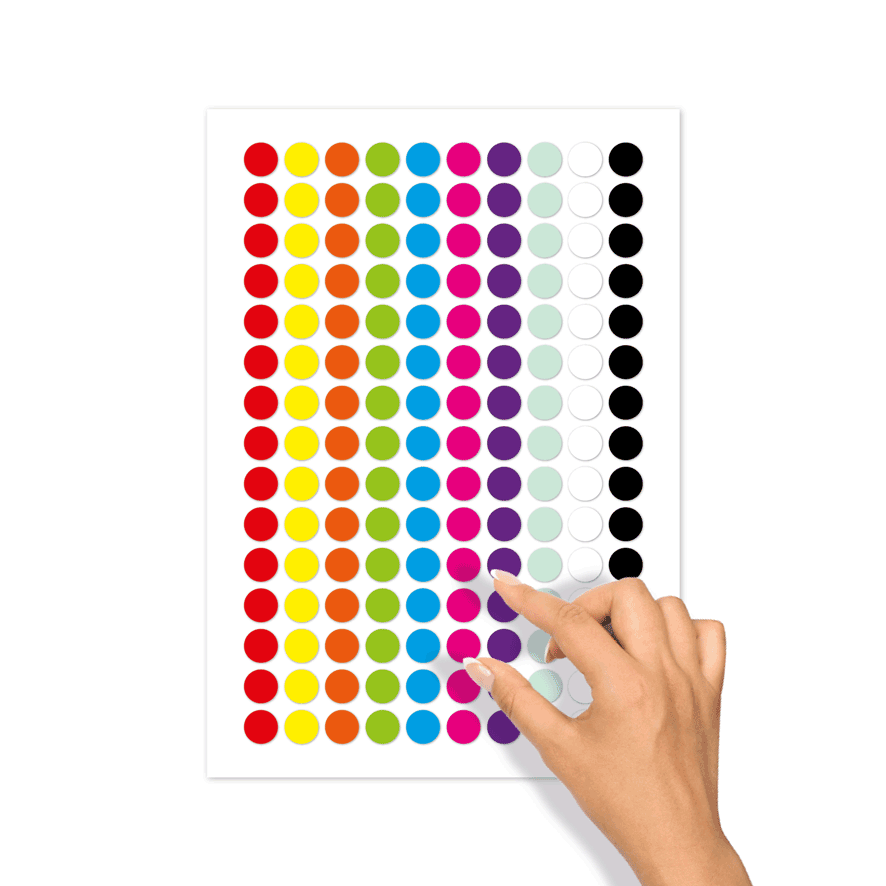 Onenigheid puberteit zwaar Blanco stickers 'verschillende kleuren', 15mm | Kortingsticker.nl