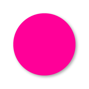 Blanco stickers fluor roze rond 30mm