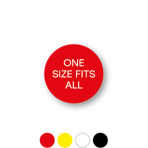 Maatstickers ONE SIZE FITS ALL rond 15mm