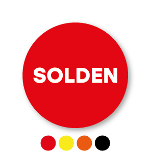 Solden stickers rond 30mm